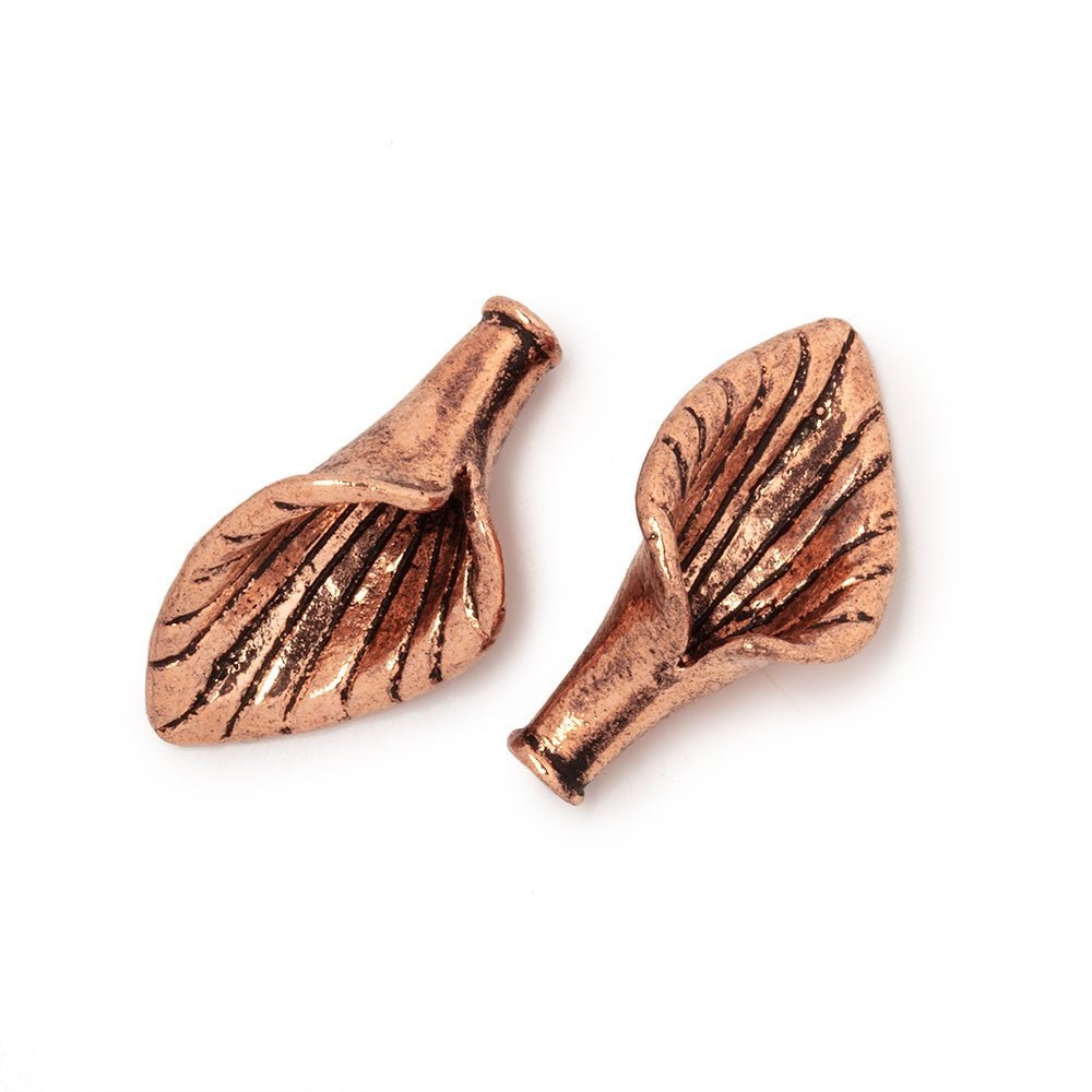 22x12mm Calla Lily Cone Charm Set of 2 pieces - AtlantaFindingsCompany