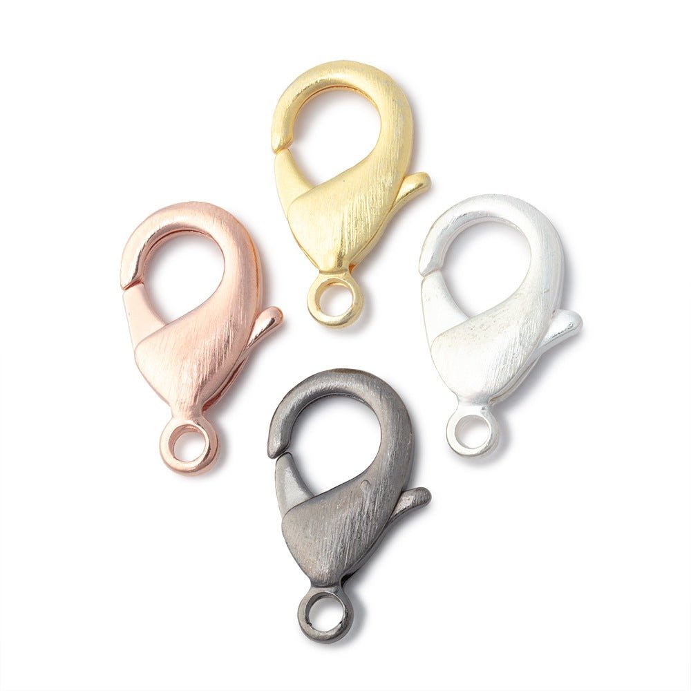 23mm Brushed Lobster Clasps - Set of 4 - AtlantaFindingsCompany