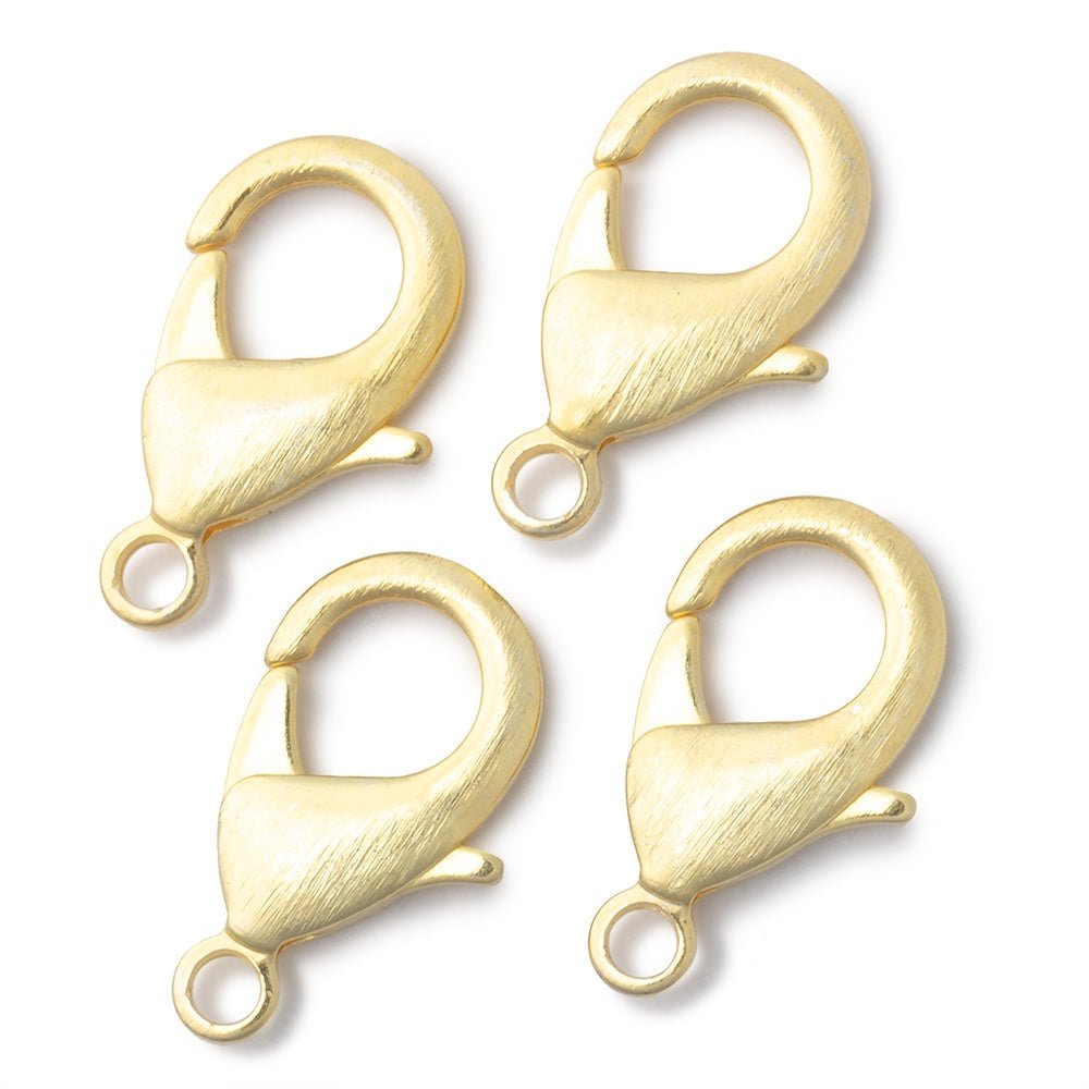 23mm Brushed Lobster Clasps - Set of 4 - AtlantaFindingsCompany