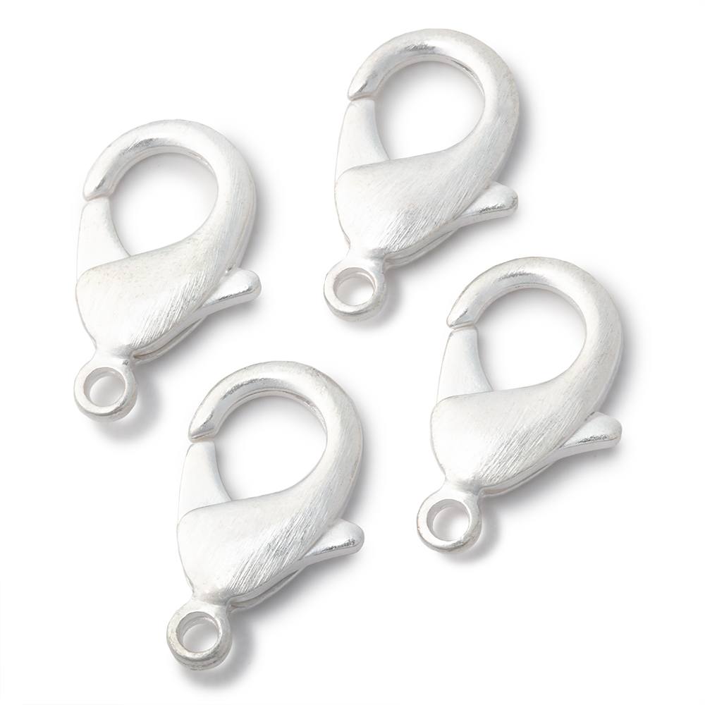 23mm Brushed Lobster Clasps - Set of 4 - AtlantaFindingsCompany
