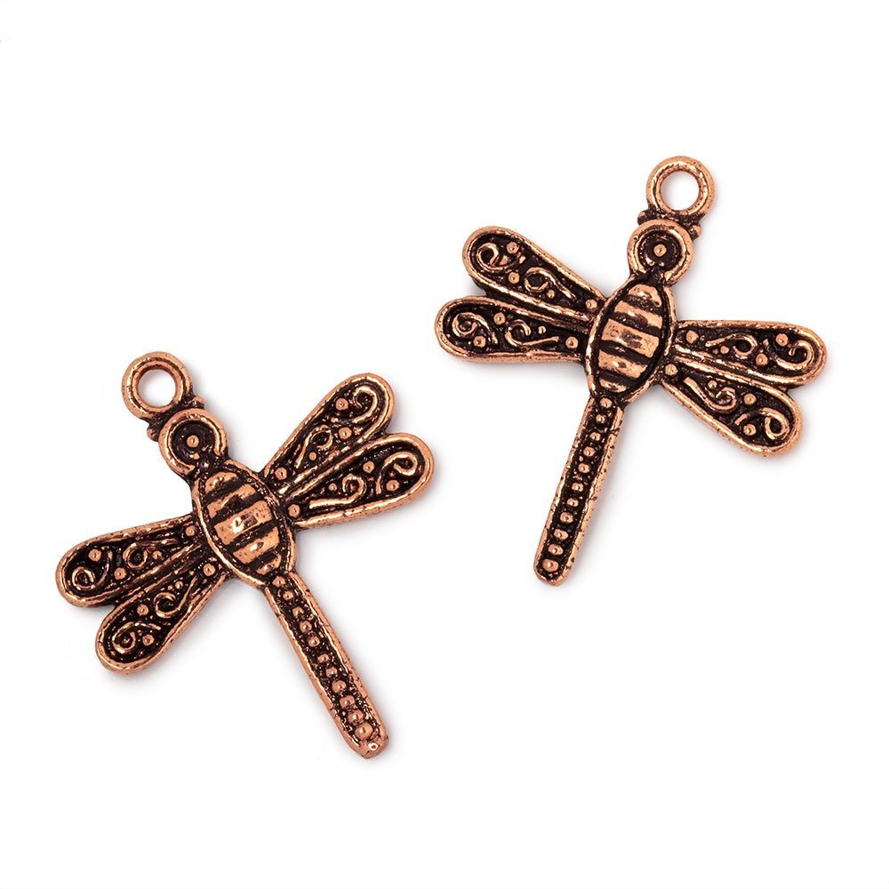 23mm Dragonfly Pendant Charm Set of 2 pieces - AtlantaFindingsCompany