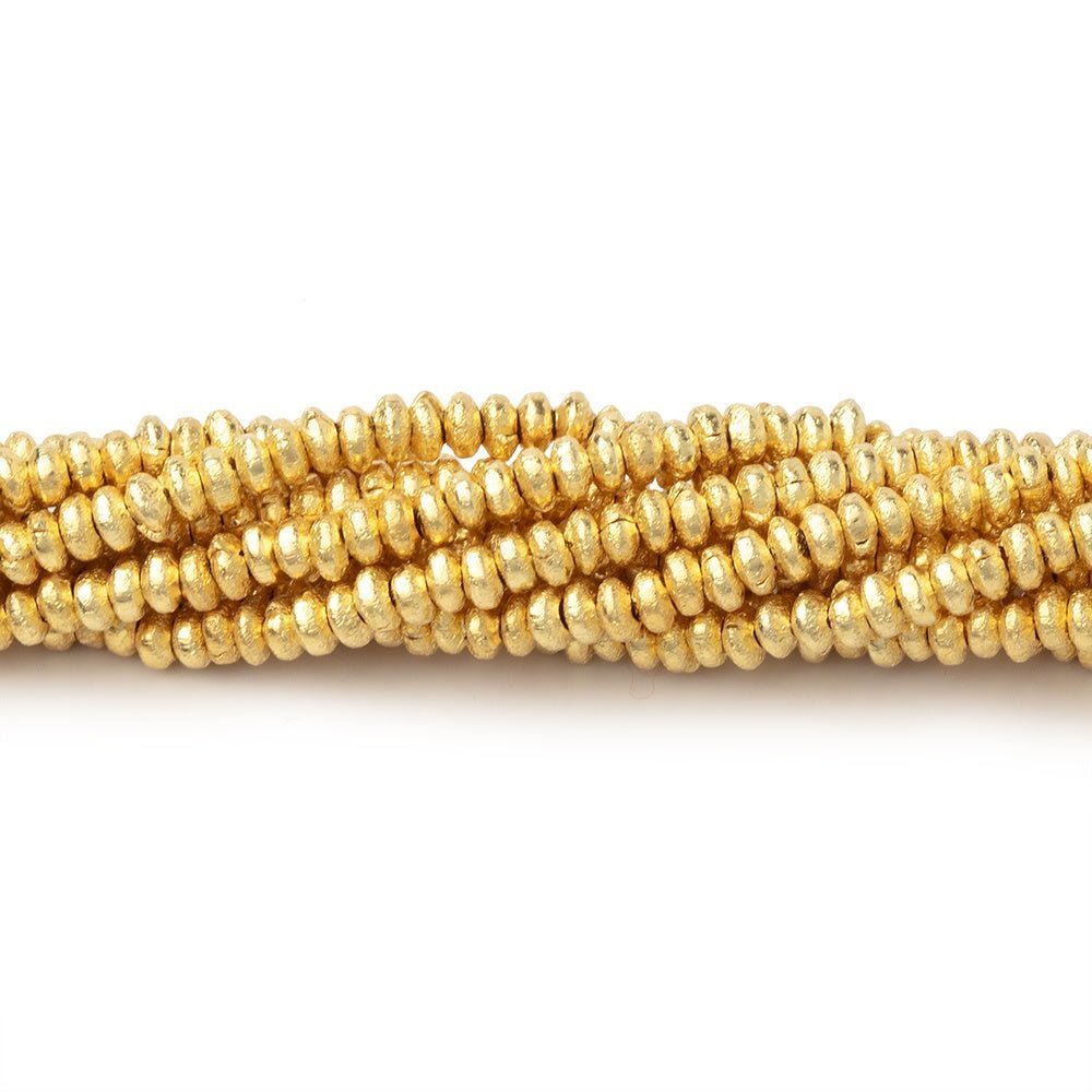 2.5mm Brushed Disc Beads - AtlantaFindingsCompany