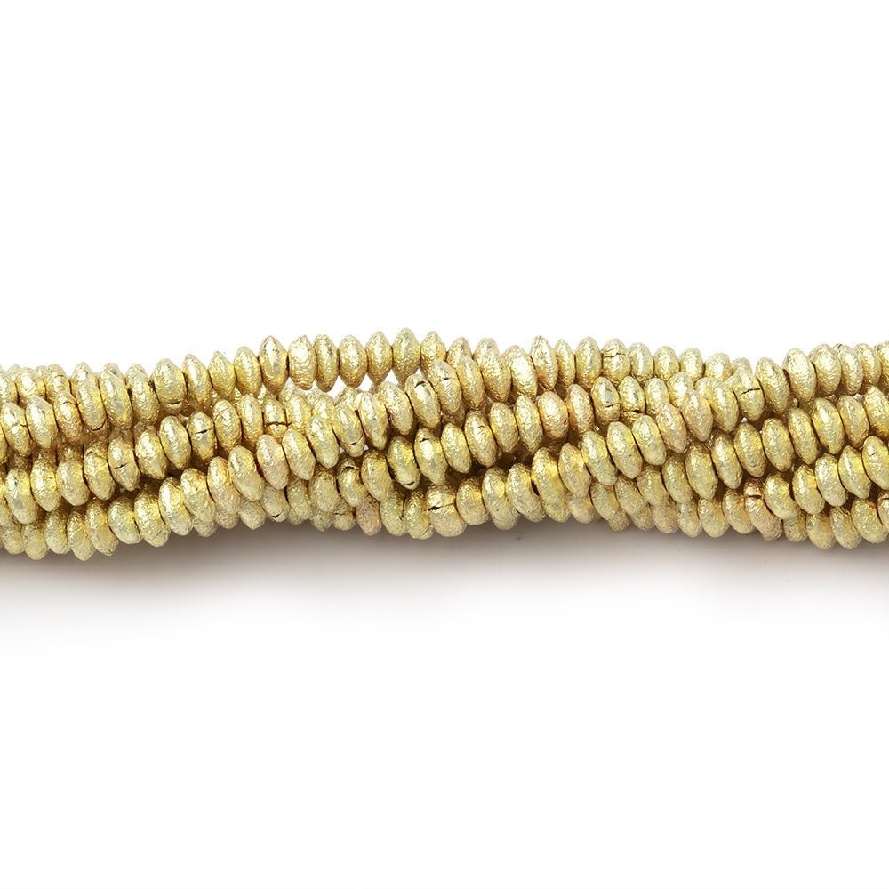 2.5mm Brushed Disc Beads - AtlantaFindingsCompany