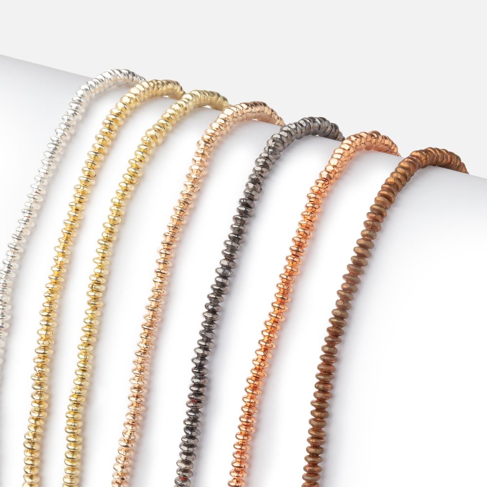 2.5mm Polished Disc Beads - AtlantaFindingsCompany