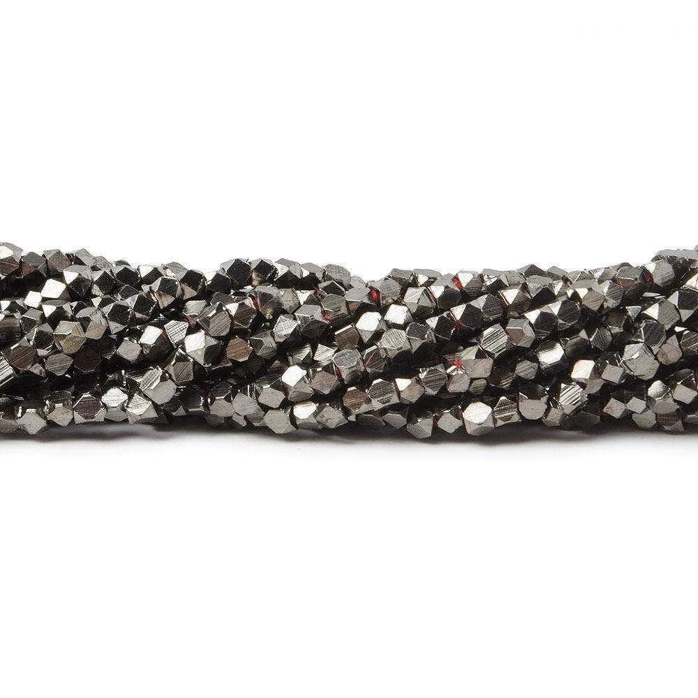 2mm Shiny Faceted Nugget Beads Strand (8 inches, approx. 90 pieces) - AtlantaFindingsCompany
