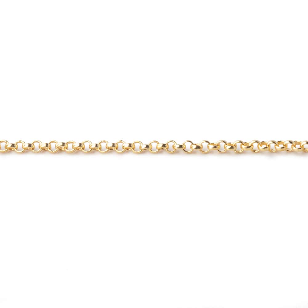 3 Feet of 1.5mm Shiny Rolo Link Chain - AtlantaFindingsCompany