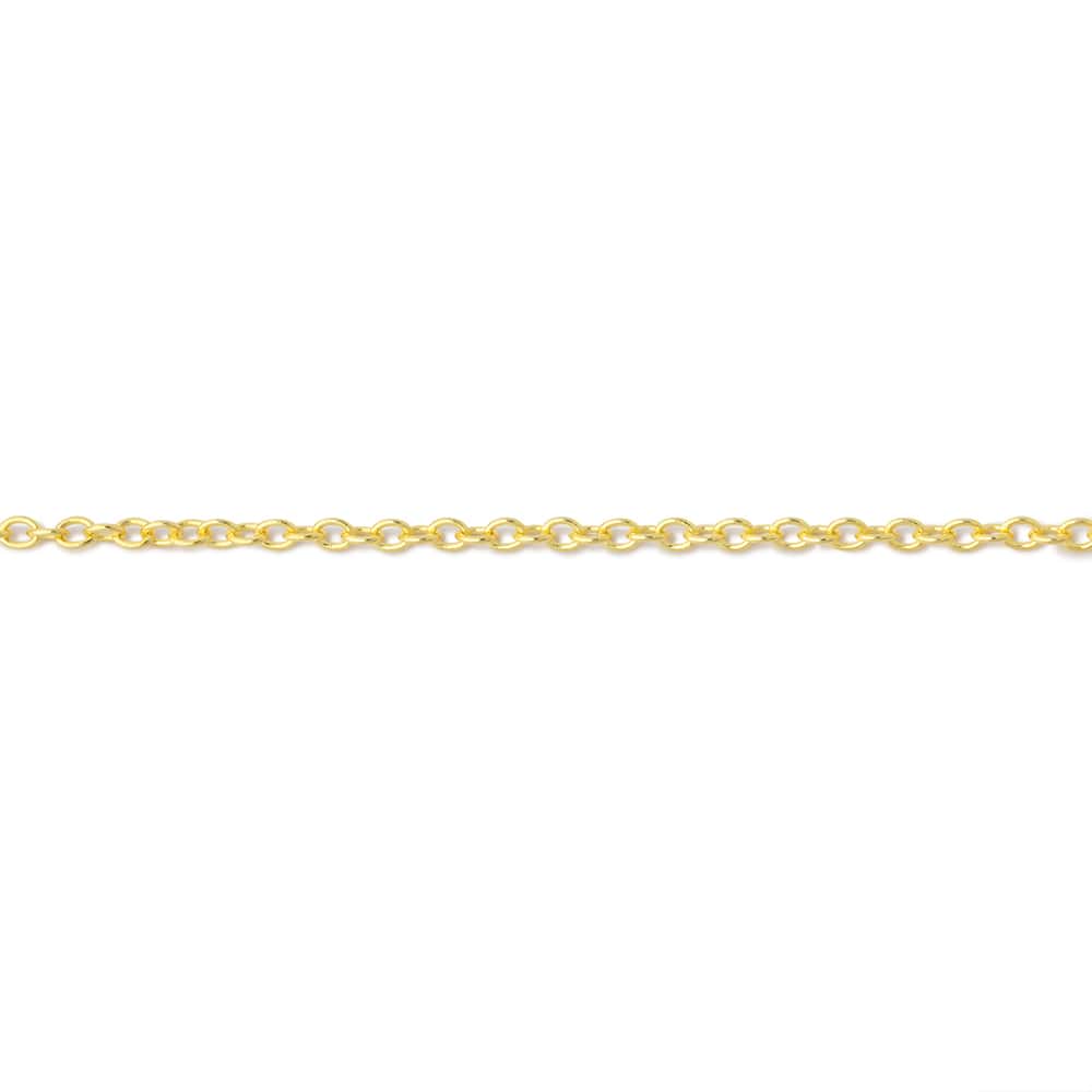 3 Feet - 1.7mm Shiny Oval Link Chain - AtlantaFindingsCompany
