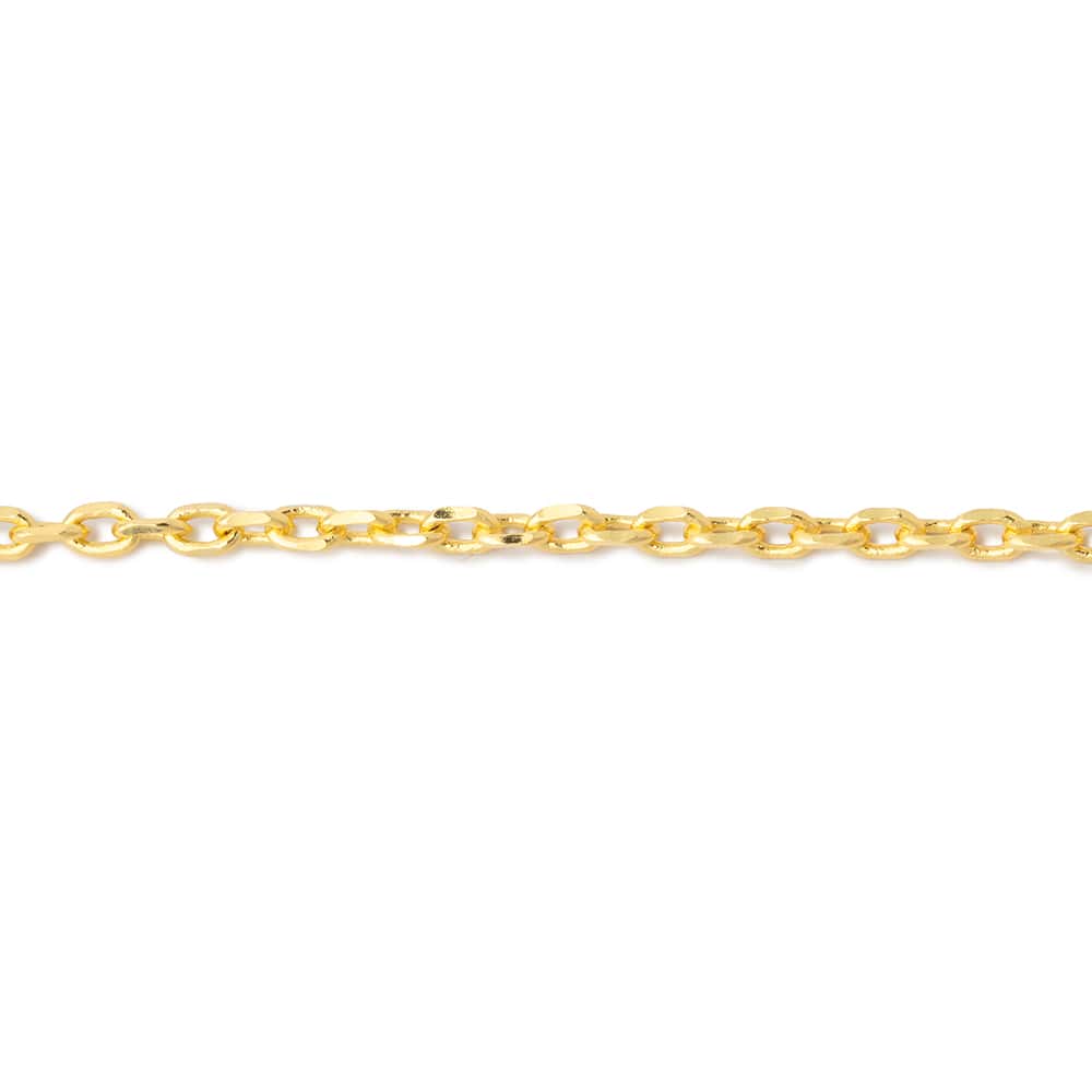 3 Feet - 2mm Oval Link Chain - AtlantaFindingsCompany