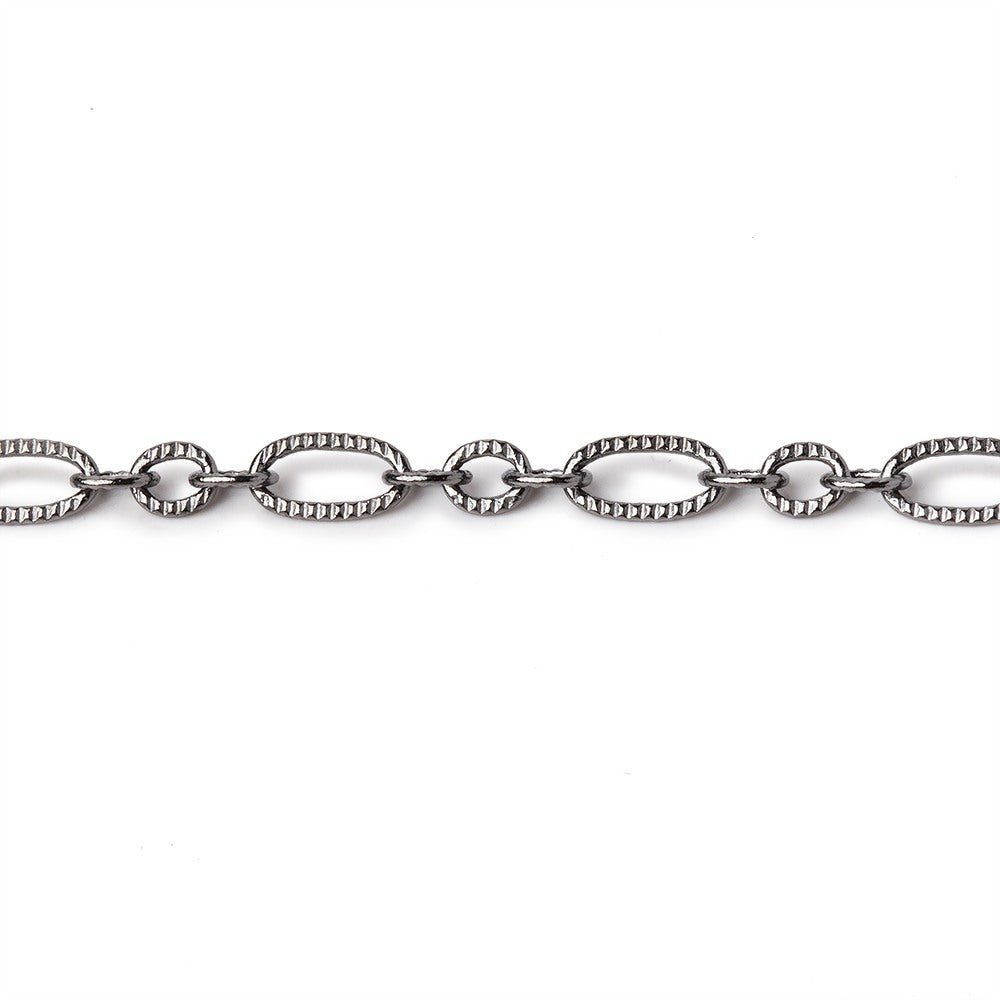 3 Feet - 3.5mm Corrugated Oval Link Chain - AtlantaFindingsCompany