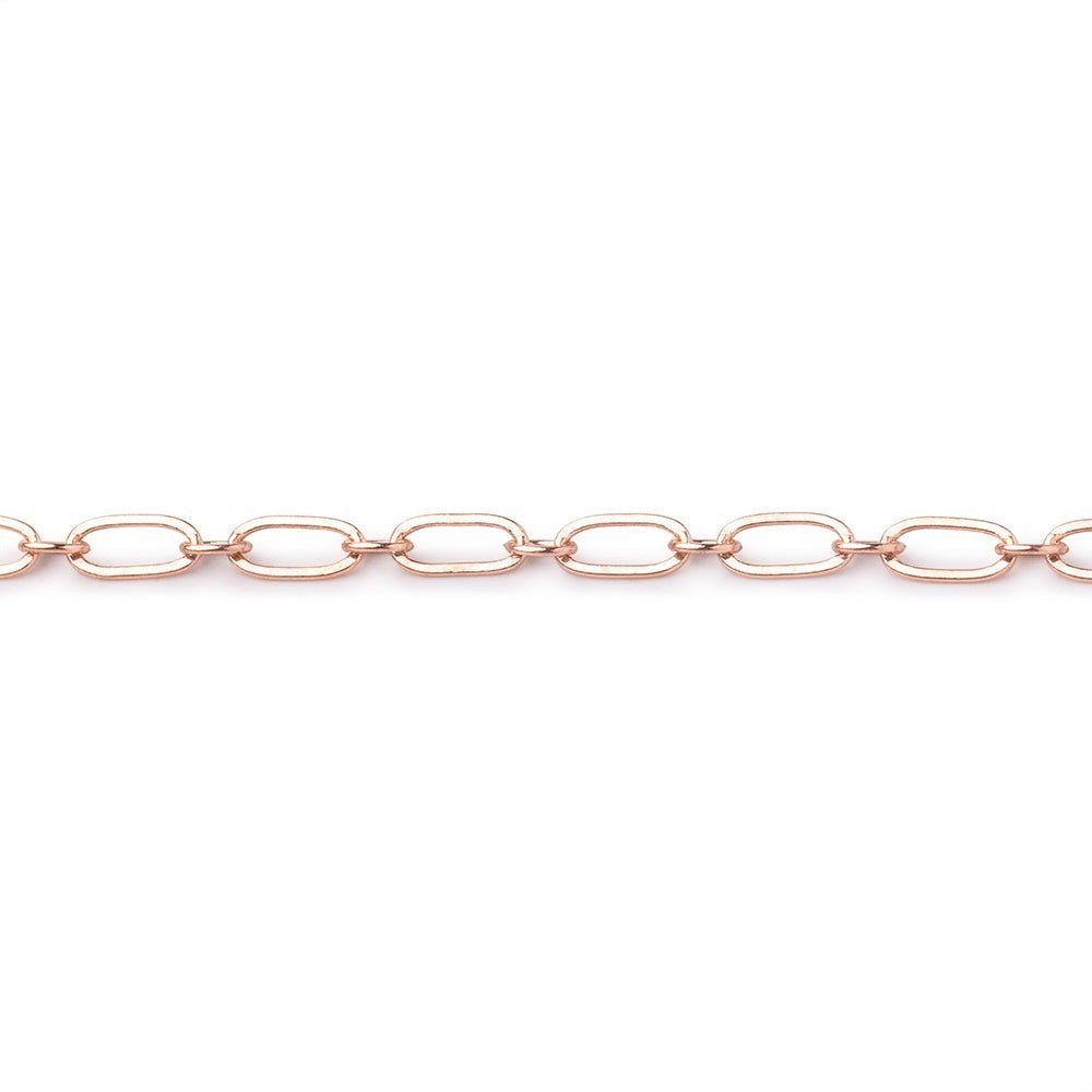 3mm 3 - Foot Drawn Oval & Link Chain - AtlantaFindingsCompany