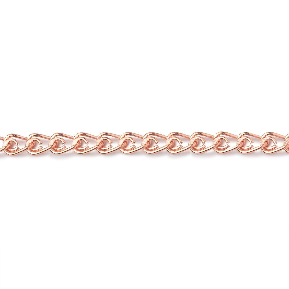 3 - Foot 3mm Shiny Plated Loop Link Chain - AtlantaFindingsCompany