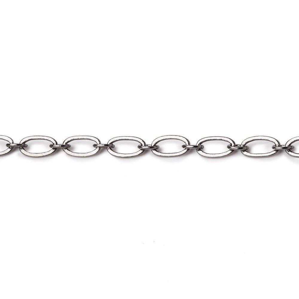 3 Feet - 3mm Shiny Oval & Link Chain - Plated Metal - AtlantaFindingsCompany