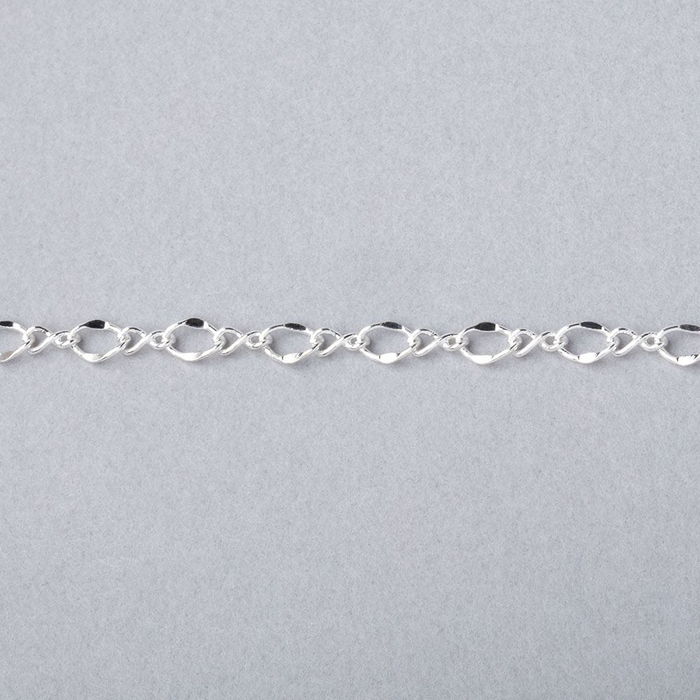 3 Feet 3mm Oval and Twist Link Chain - AtlantaFindingsCompany