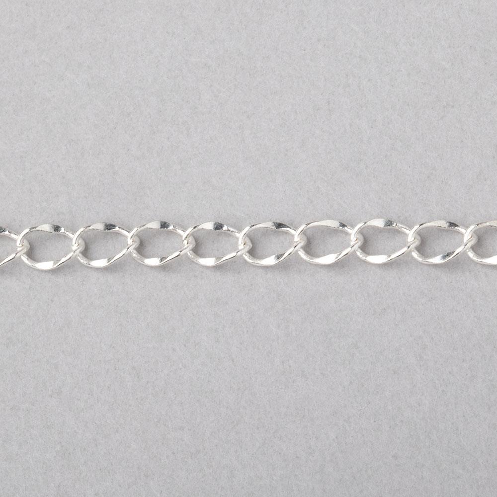 3 Feet 4mm Twist Oval Link Chain Necklace - AtlantaFindingsCompany