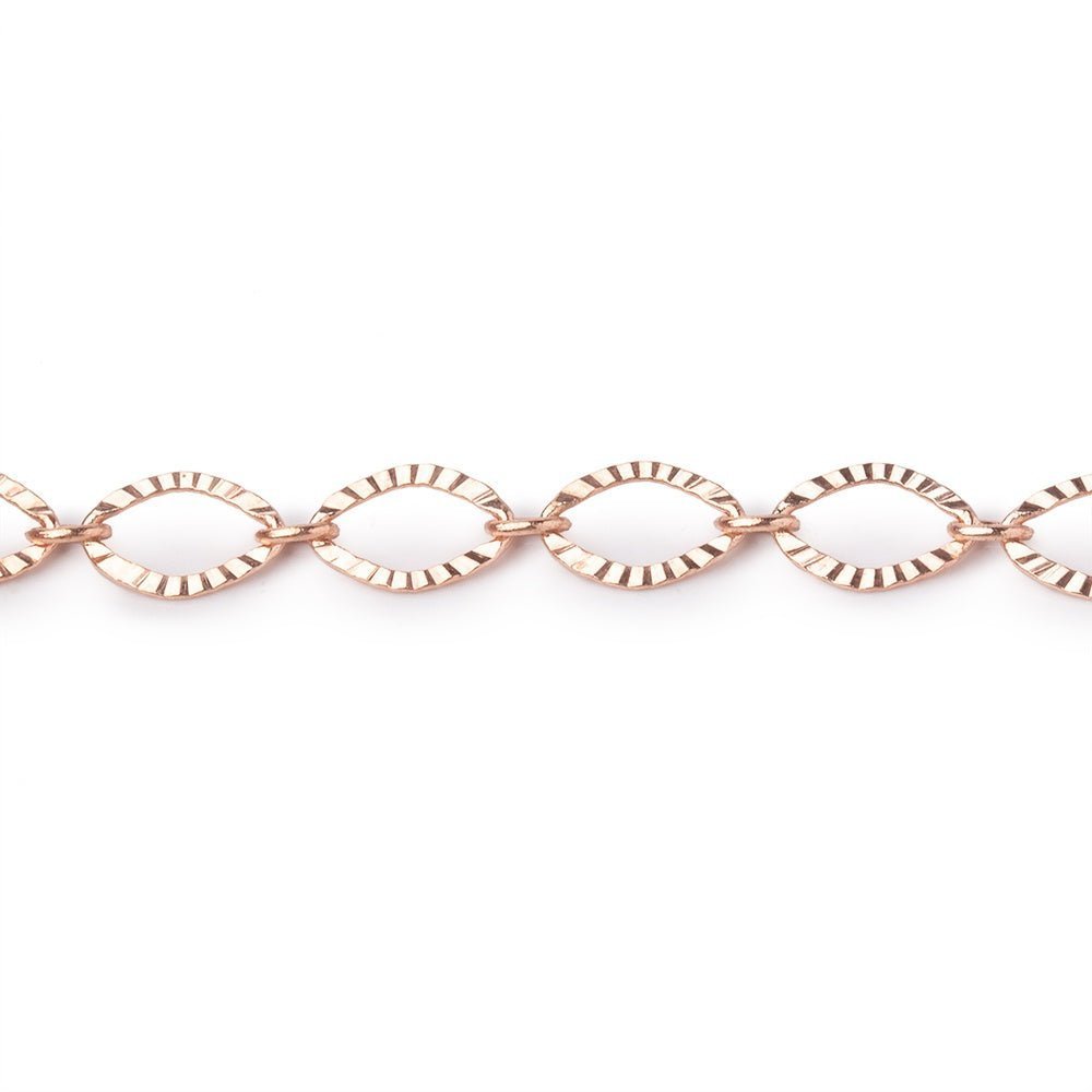 3 - Foot 5mm Corrugated Oval Link Chain - Premium Plated Metal - AtlantaFindingsCompany