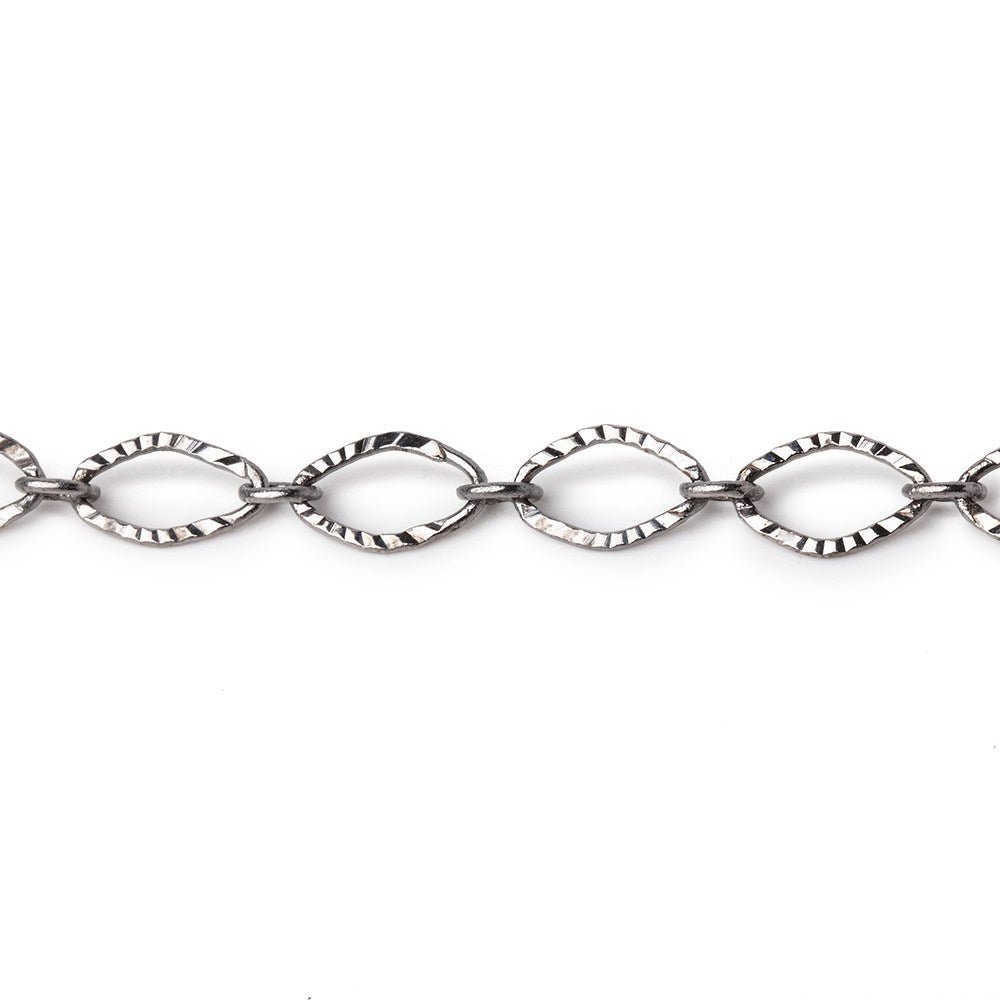 3 - Foot 5mm Corrugated Oval Link Chain - Premium Plated Metal - AtlantaFindingsCompany