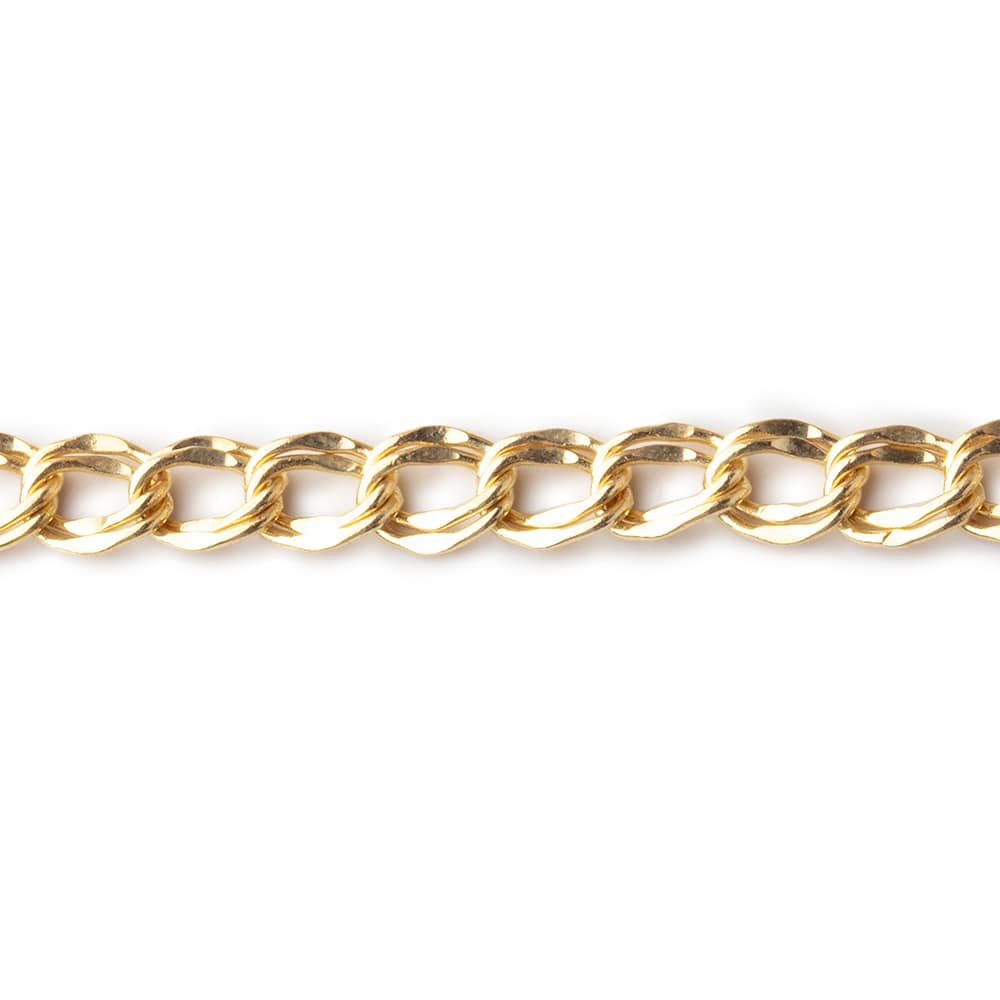3 Feet of 5mm Double Curb Link Chain - Premium Plated Metal - AtlantaFindingsCompany