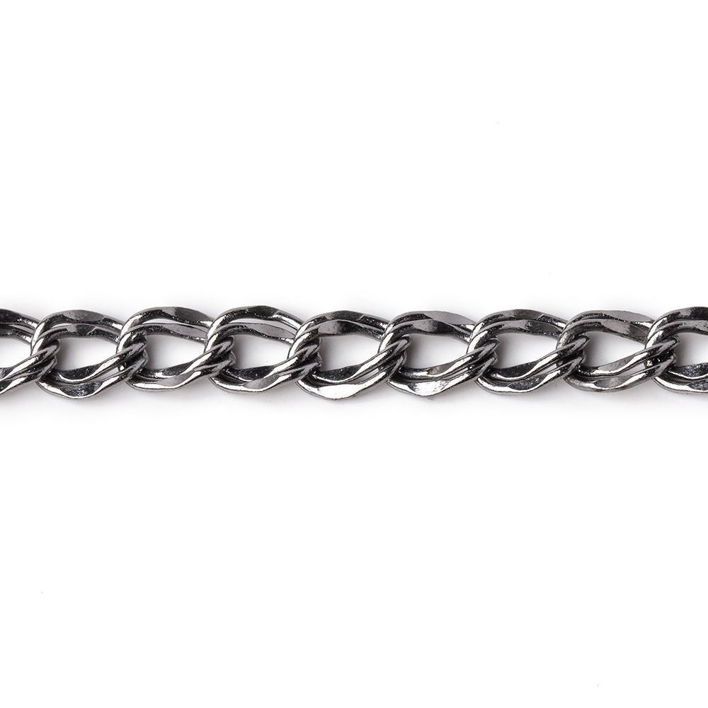 3 Feet of 5mm Double Curb Link Chain - Premium Plated Metal - AtlantaFindingsCompany