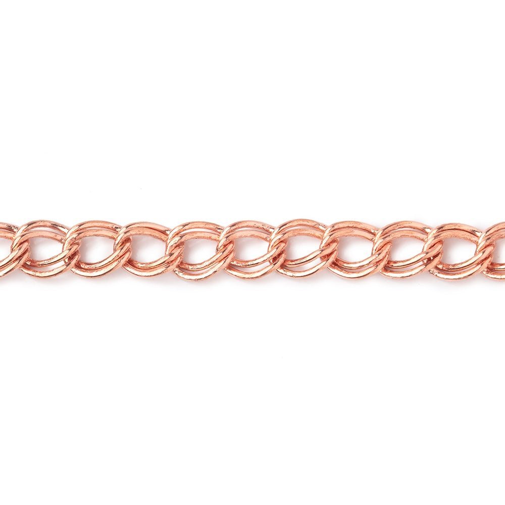 3 Feet of 5mm Double Curb Link Chain - Premium Plated Metal - AtlantaFindingsCompany