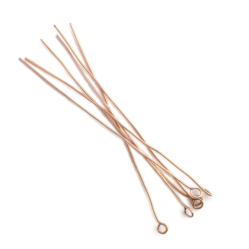3" Copper Eyepin - 22 Gauge, 22 pcs/bag - AtlantaFindingsCompany