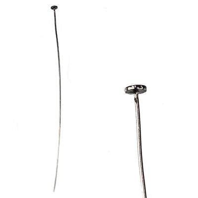 3" Disc Headpin - Black Gold Plated .925 Sterling Silver - 24 Gauge Wire - 10 pcs/bag - AtlantaFindingsCompany