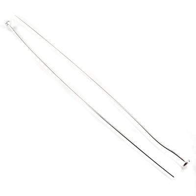 3" Sterling Silver Disc Headpin - 24 Gauge Wire, 10 Pack - AtlantaFindingsCompany
