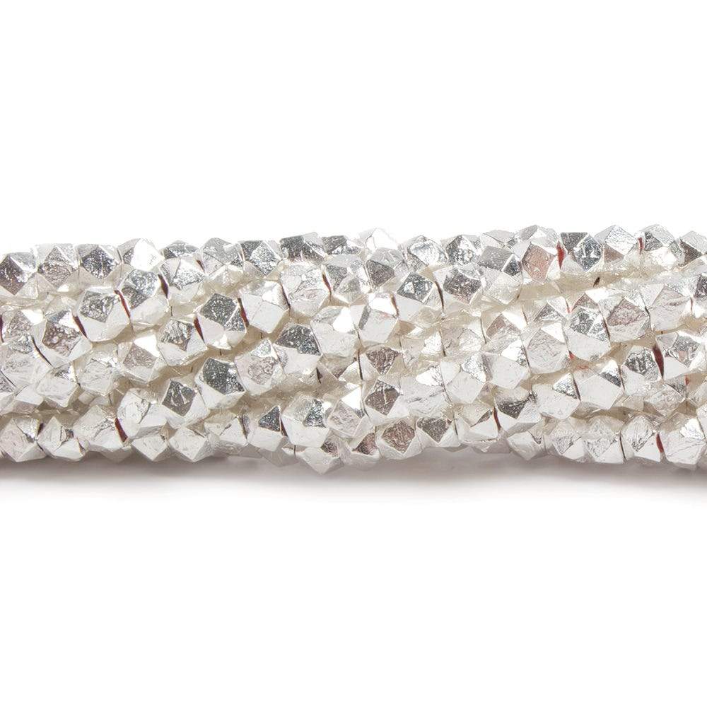 3.5mm Faceted Nugget Beads - 8" Strand (Approx. 57 Pieces) - AtlantaFindingsCompany