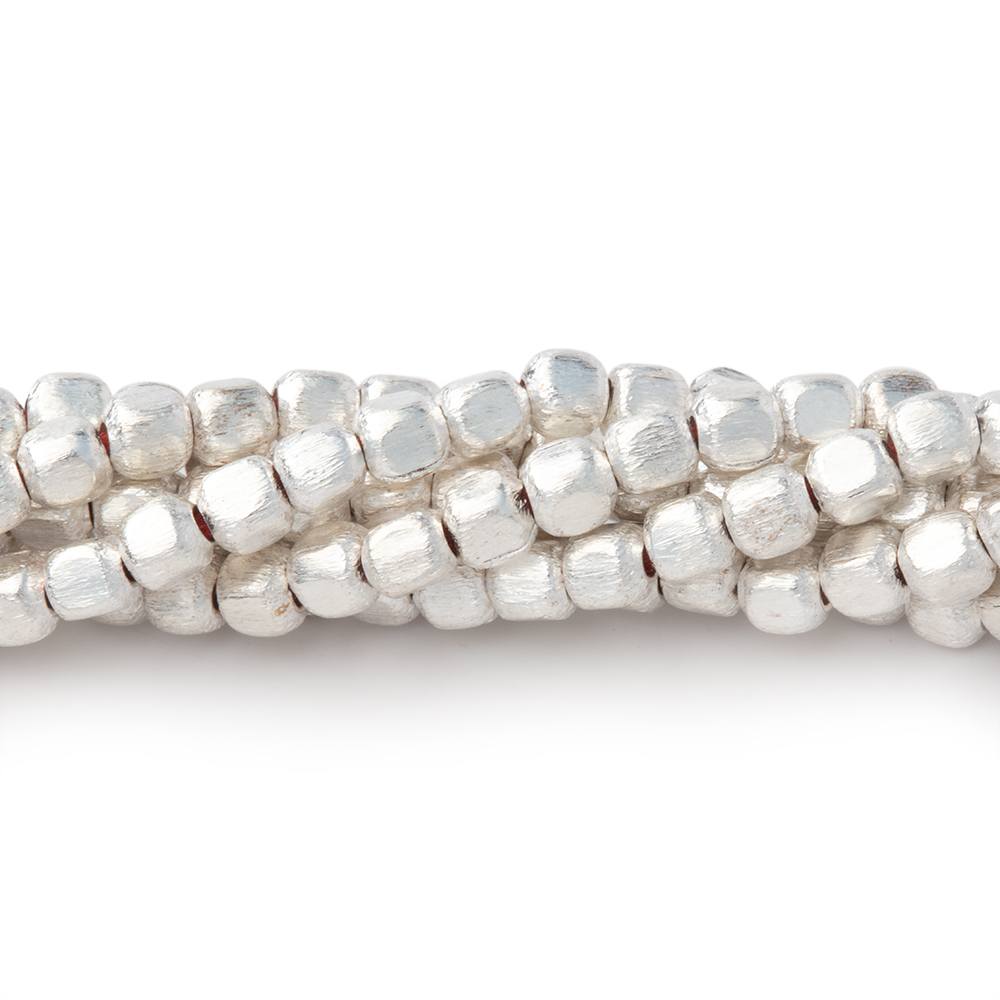 3mm Brushed Cube Beads - Plated Copper Strands - AtlantaFindingsCompany