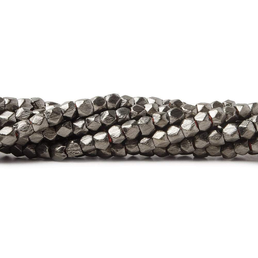 3mm Brushed Faceted Nugget Beads - Precision Cut Copper Beads - AtlantaFindingsCompany