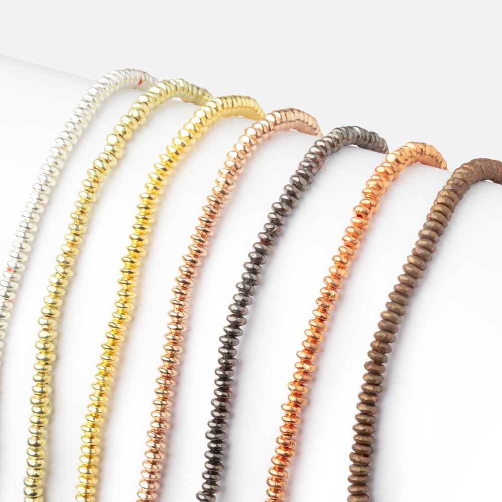 3mm Polished Disc Beads - AtlantaFindingsCompany