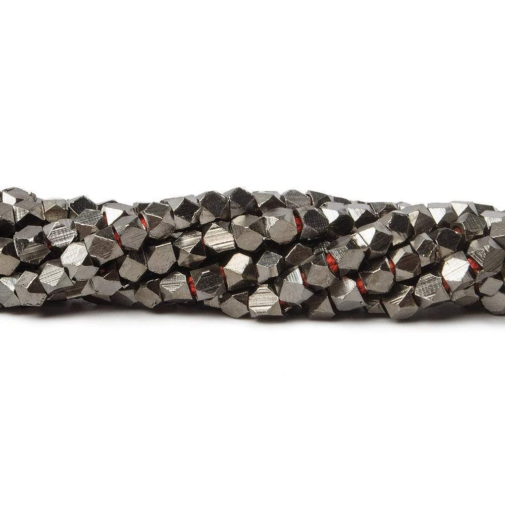 3mm Shiny Faceted Nugget Beads Strand (8 inches, 68 pcs) - AtlantaFindingsCompany