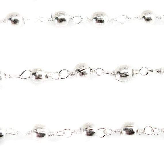 3mm Silver Plated Round Chain - Sold by the Foot - AtlantaFindingsCompany