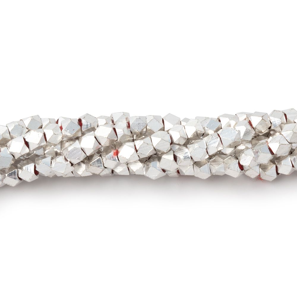 3mm Shiny Faceted Nugget Beads Strand (8 inches, 68 pcs) - AtlantaFindingsCompany