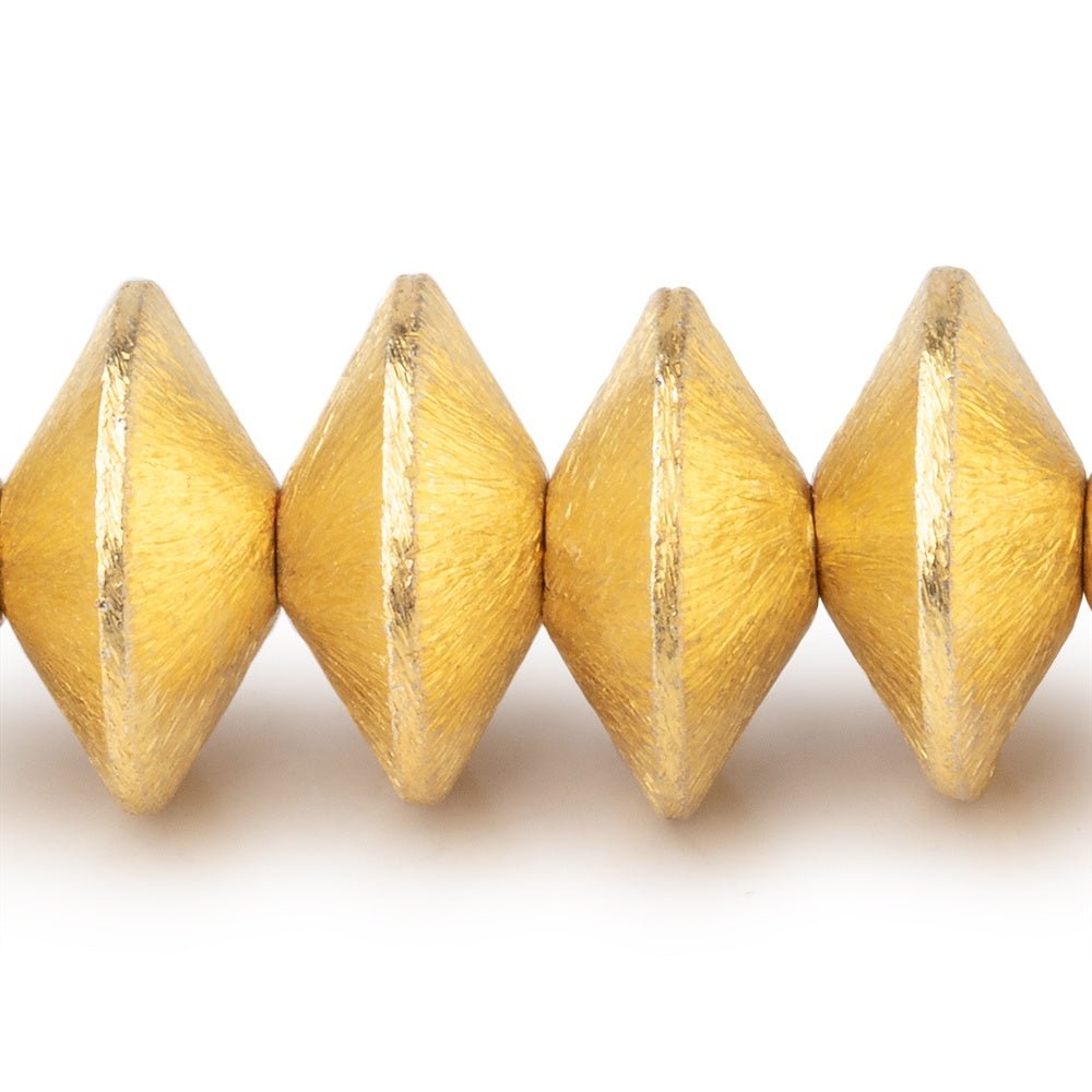 14x7mm Brushed Disc Beads - AtlantaFindingsCompany