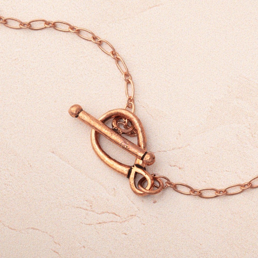 12x19mm Copper Simple Pear Shaped Toggle 1 Finding - Atlanta Findings