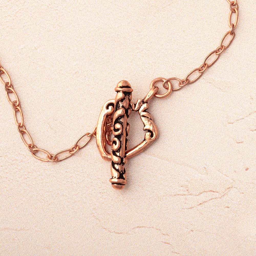 13x18mm Antiqued Copper Toggle 1 clasp - Atlanta Findings