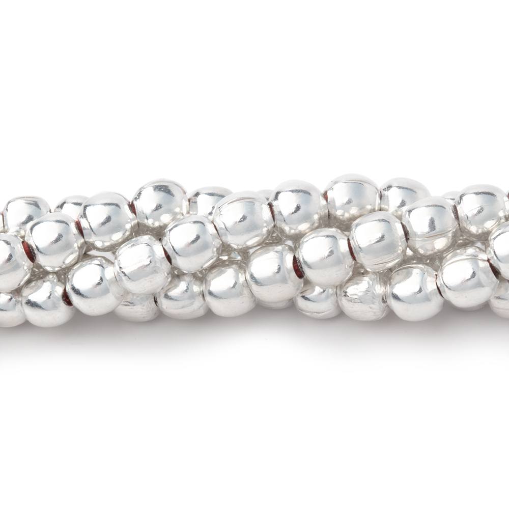 4mm Polished Round Beads - High Quality Plated Copper Strands - AtlantaFindingsCompany