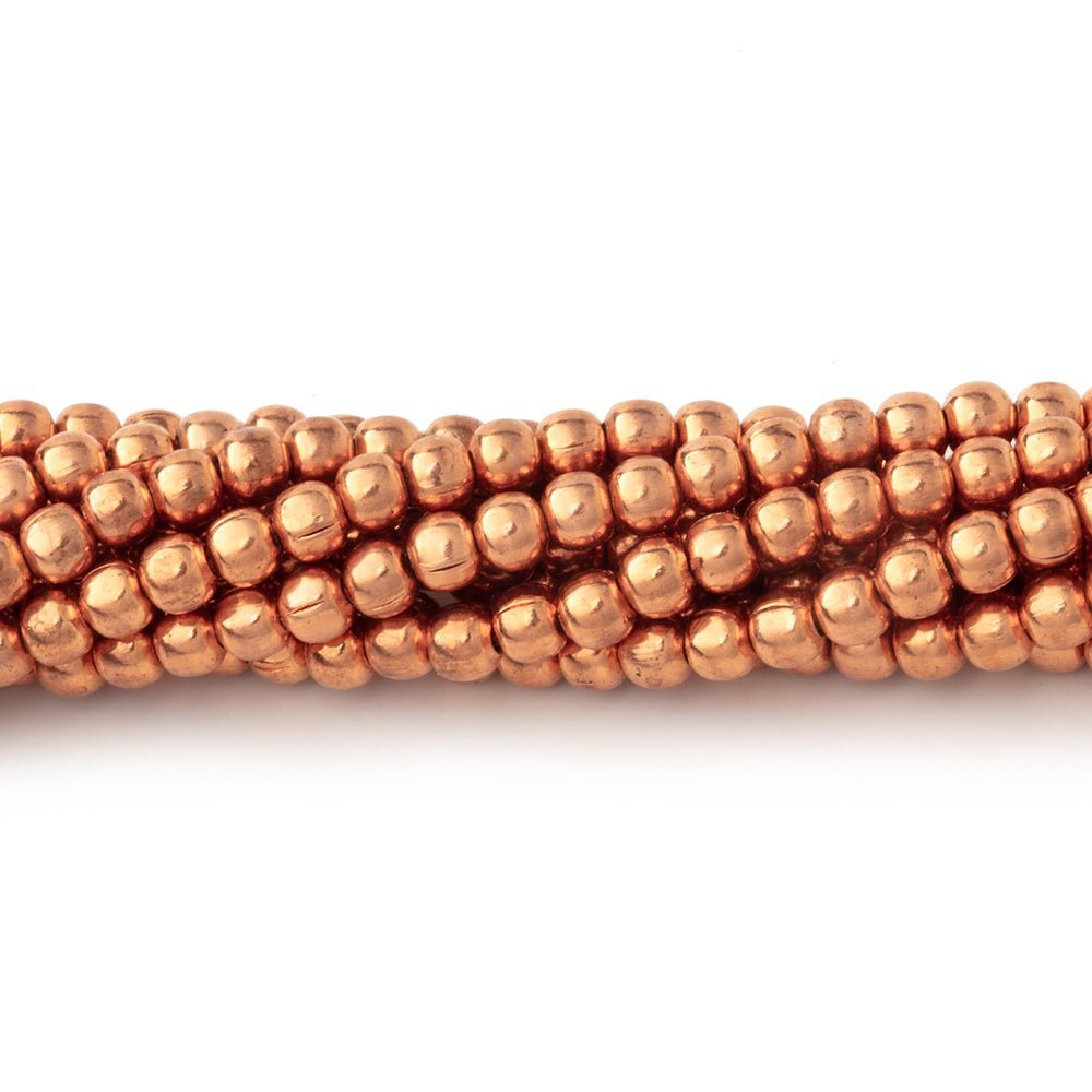 2.5mm Polished Round Beads - High Quality Plated Copper Strands - AtlantaFindingsCompany