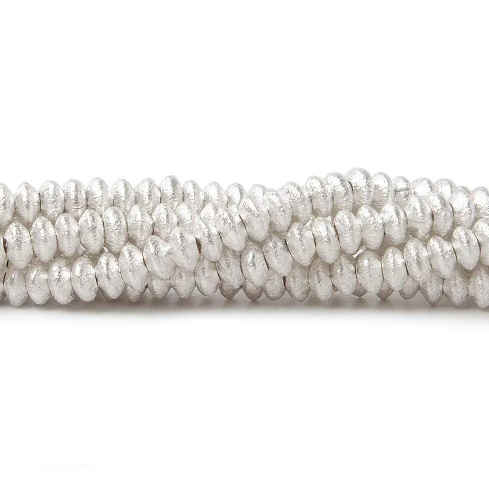 4mm Brushed Disc Beads - AtlantaFindingsCompany