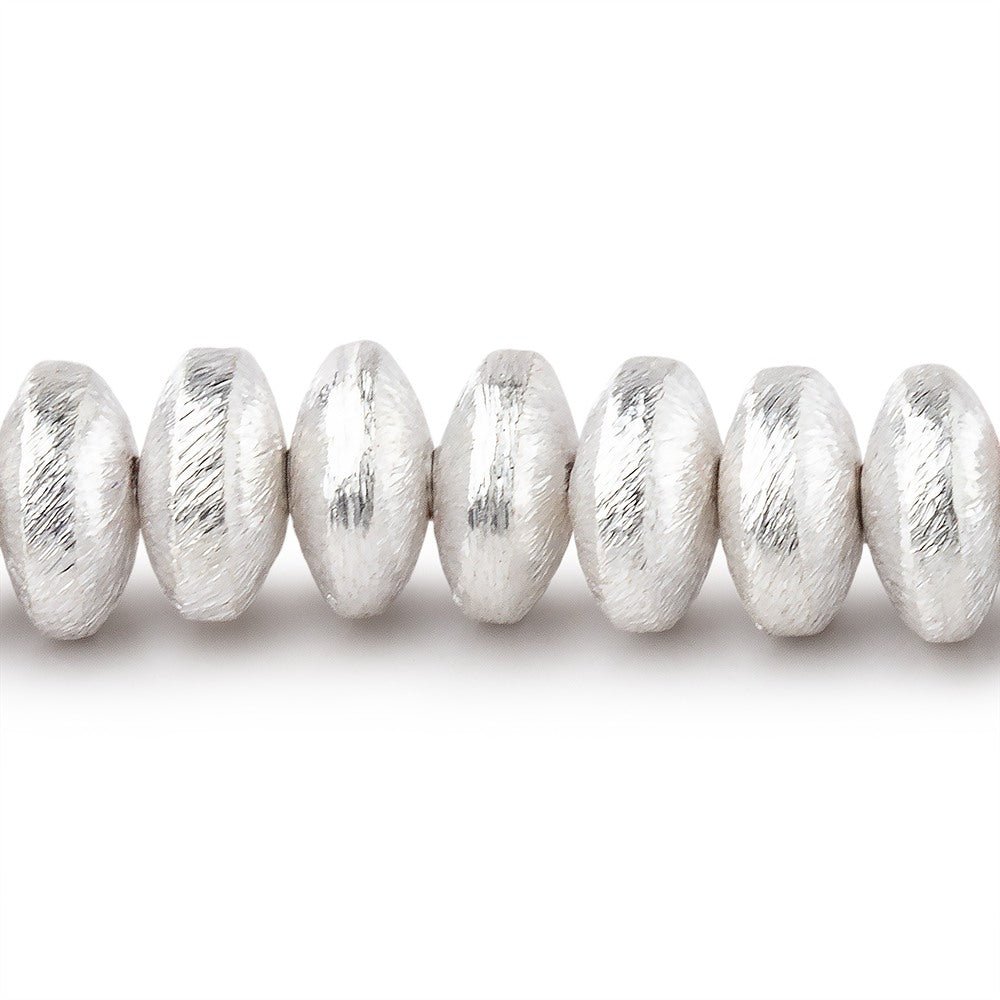 8mm Brushed Puffy Disc Beads - AtlantaFindingsCompany