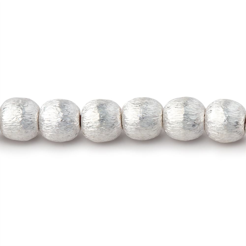 6mm Brushed Round Beads - Plated Copper with 1mm Hole - AtlantaFindingsCompany