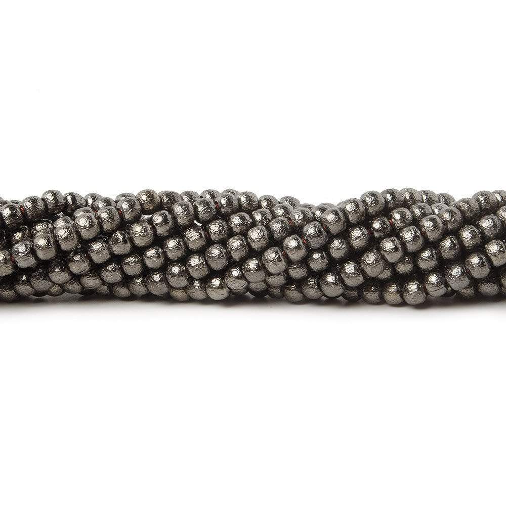 2.5mm Brushed Round Beads - Plated Copper Strands - AtlantaFindingsCompany