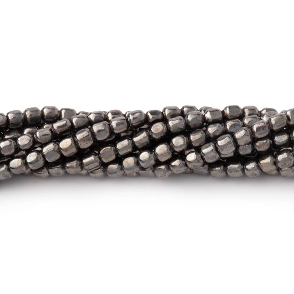 2mm Polished Shiny Finish Cube Beads - Plated Over Copper - AtlantaFindingsCompany