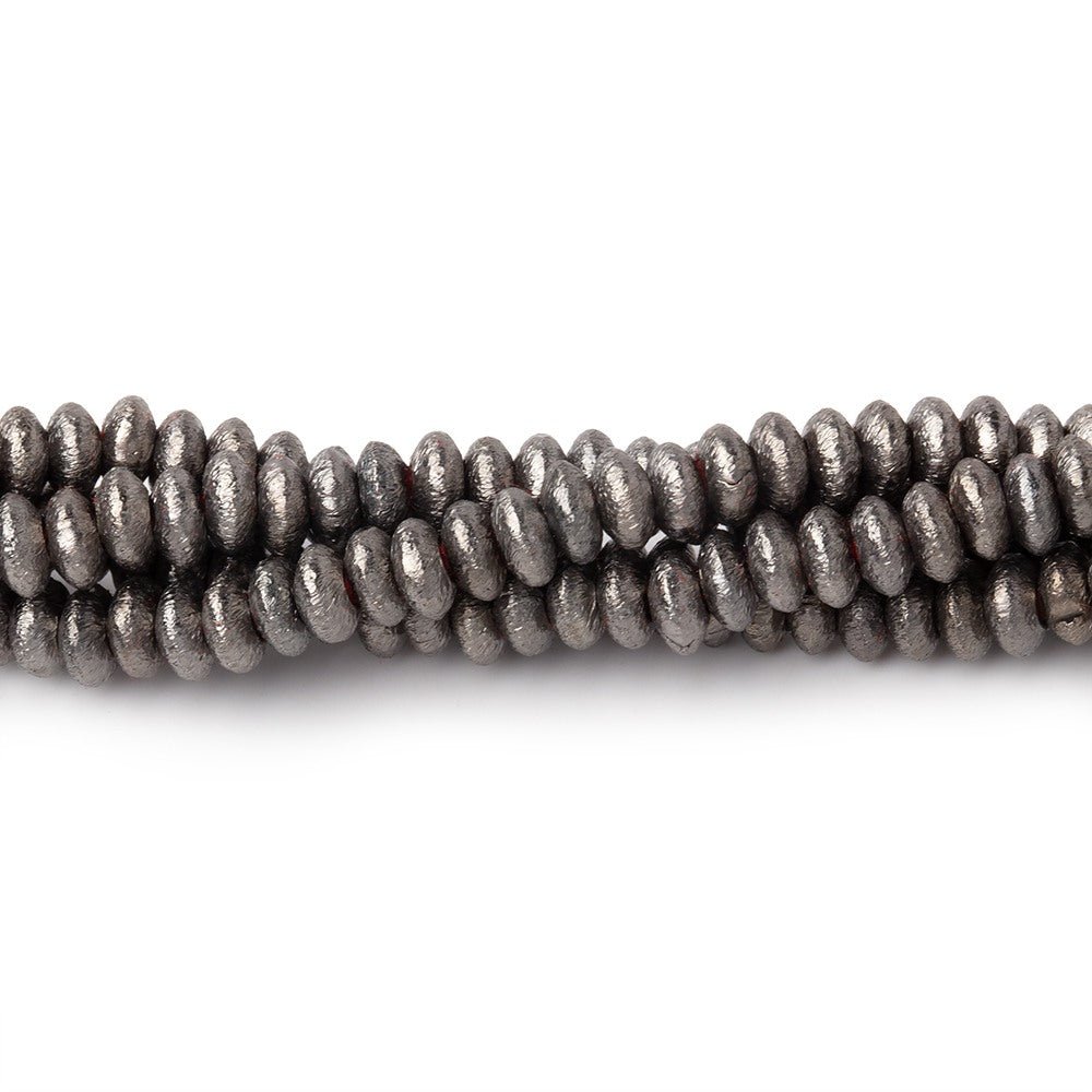 4mm Brushed Disc Beads - AtlantaFindingsCompany