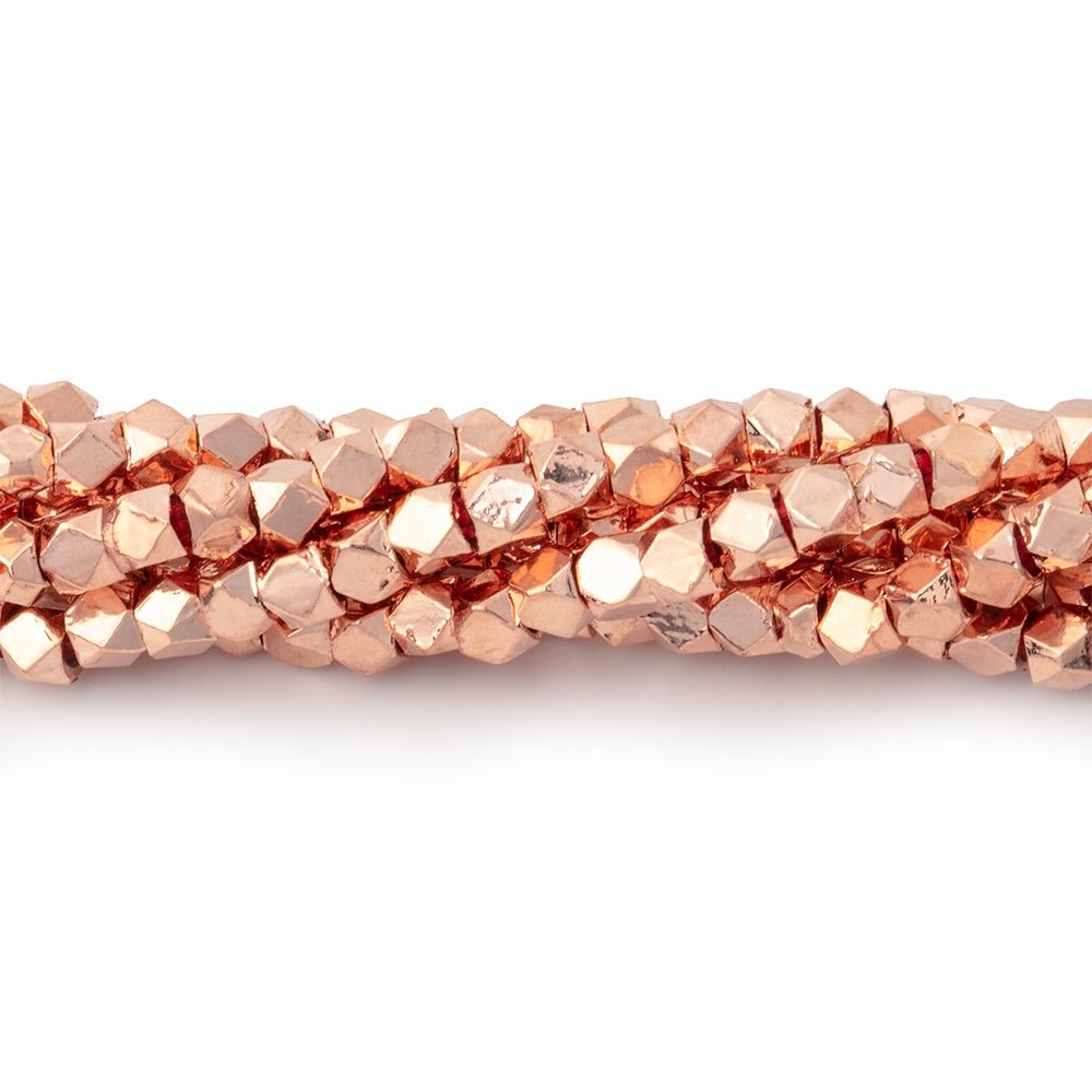 3mm Shiny Faceted Nugget Beads Strand (8 inches, 68 pcs) - AtlantaFindingsCompany