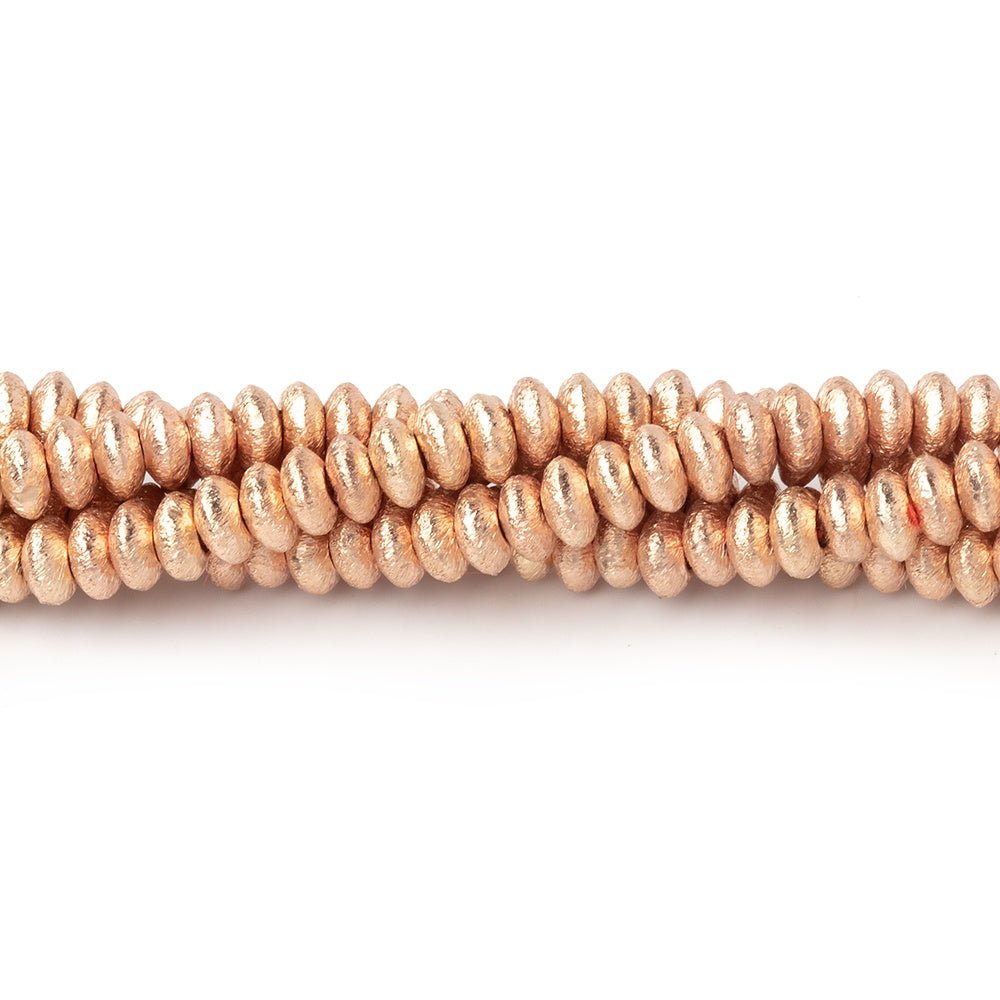 4mm Brushed Disc Beads - AtlantaFindingsCompany