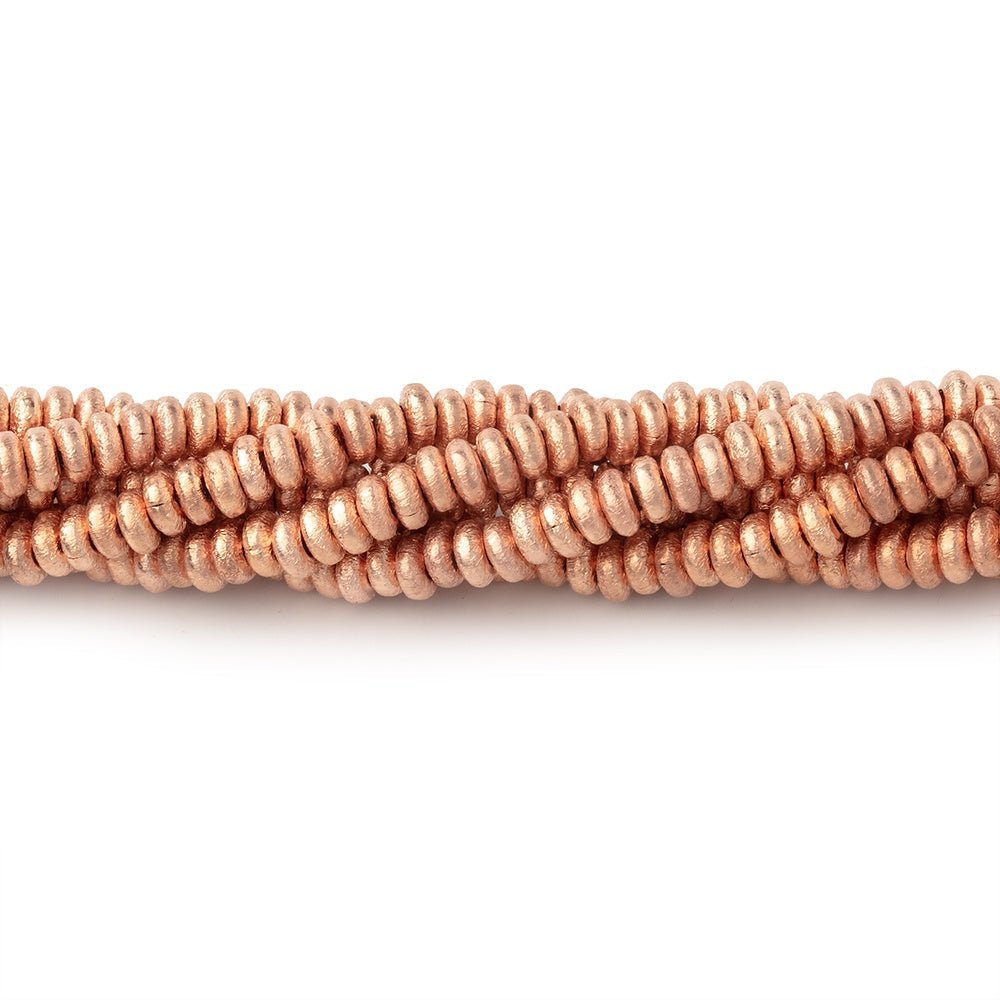 3mm Brushed Disc Beads - AtlantaFindingsCompany