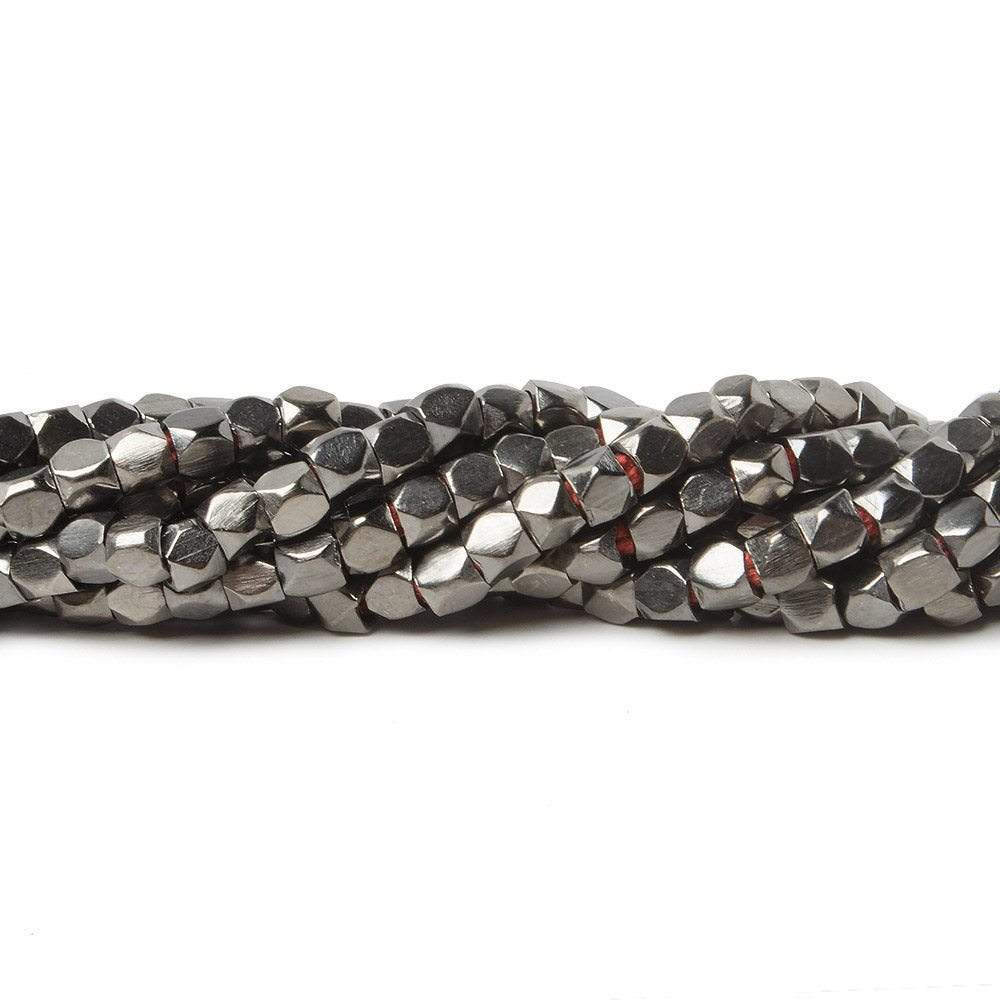 3mm Hand - Polished Faceted Nugget Beads - 8" Strand, 72 Pieces - AtlantaFindingsCompany