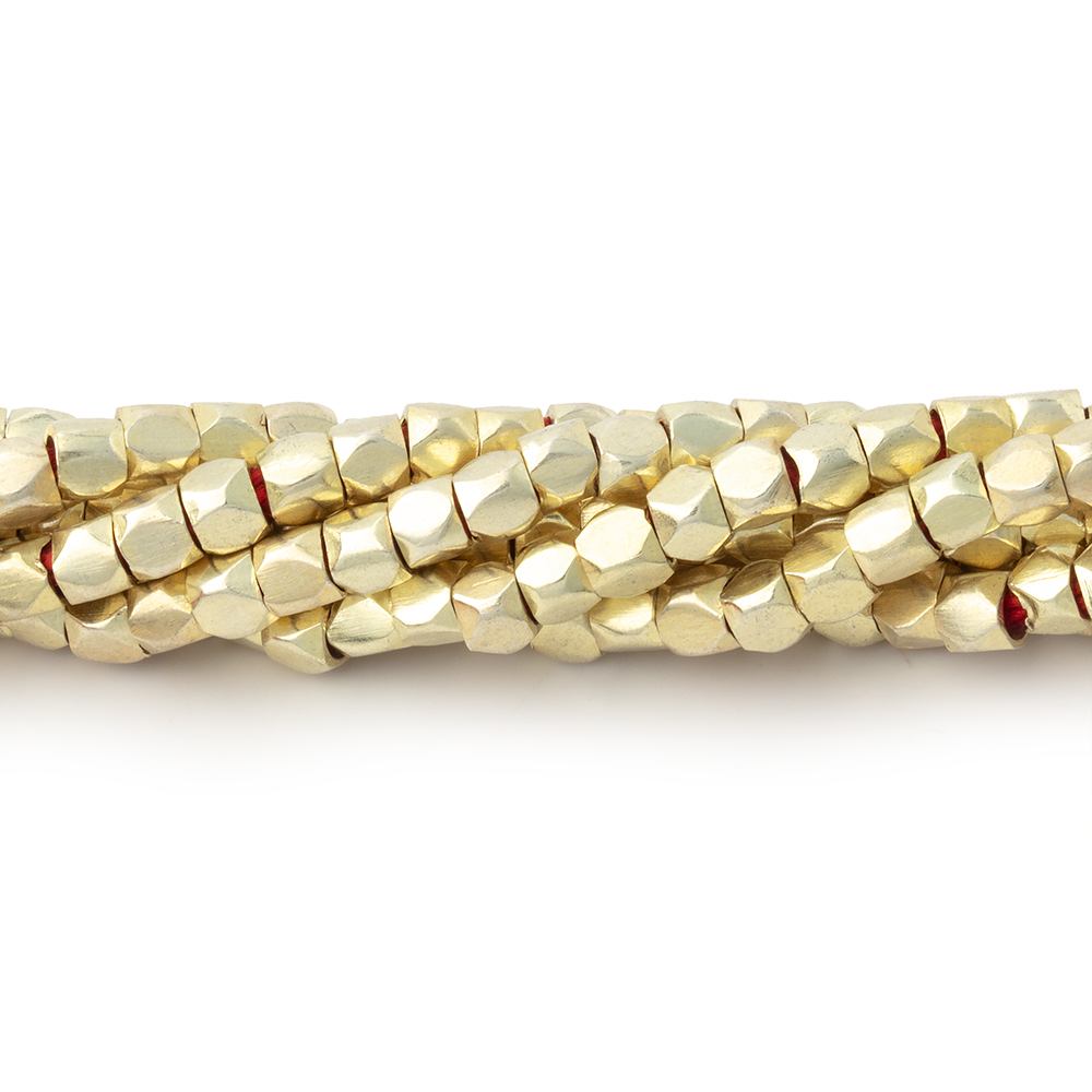 3mm Hand - Polished Faceted Nugget Beads - 8" Strand, 72 Pieces - AtlantaFindingsCompany