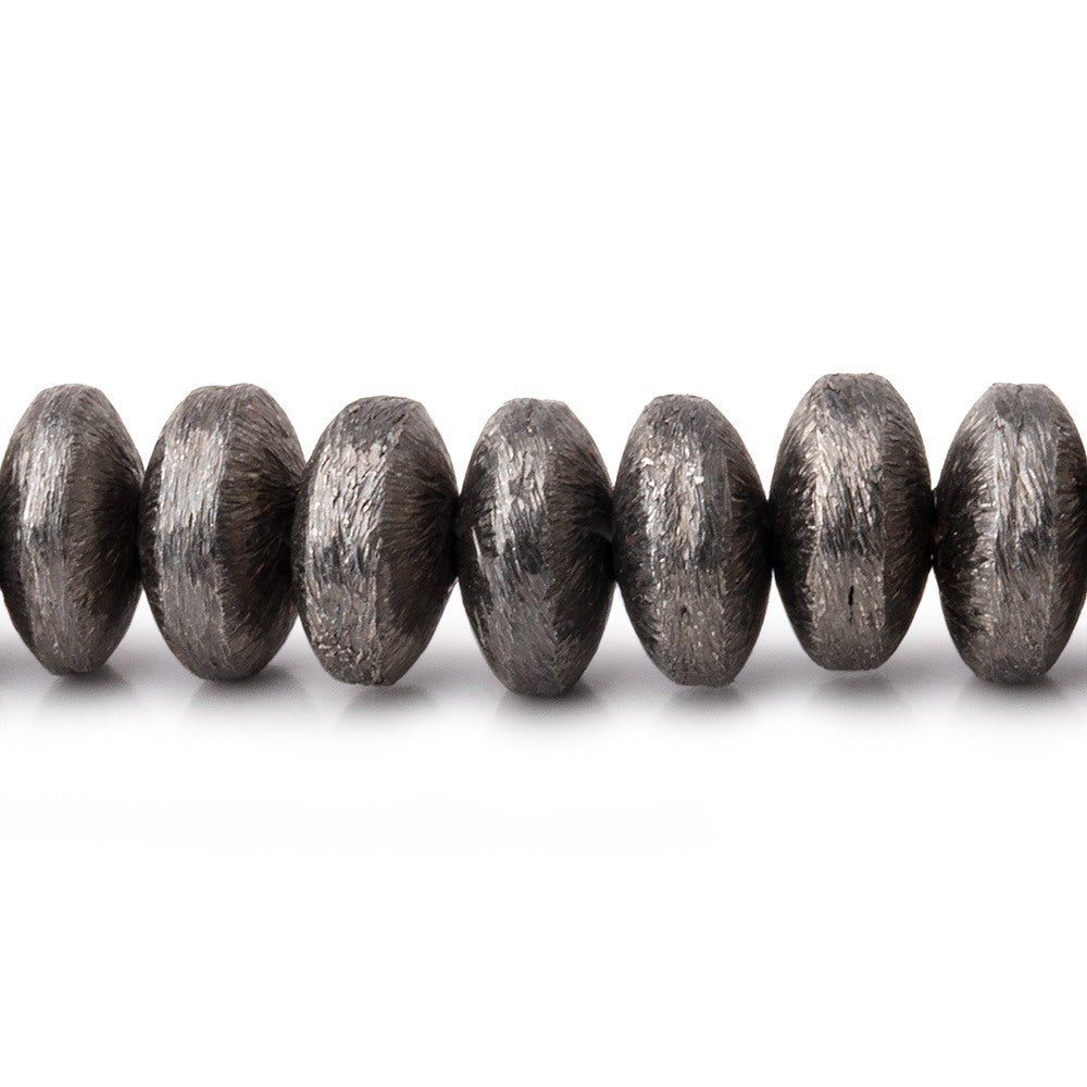 8mm Brushed Puffy Disc Beads - AtlantaFindingsCompany